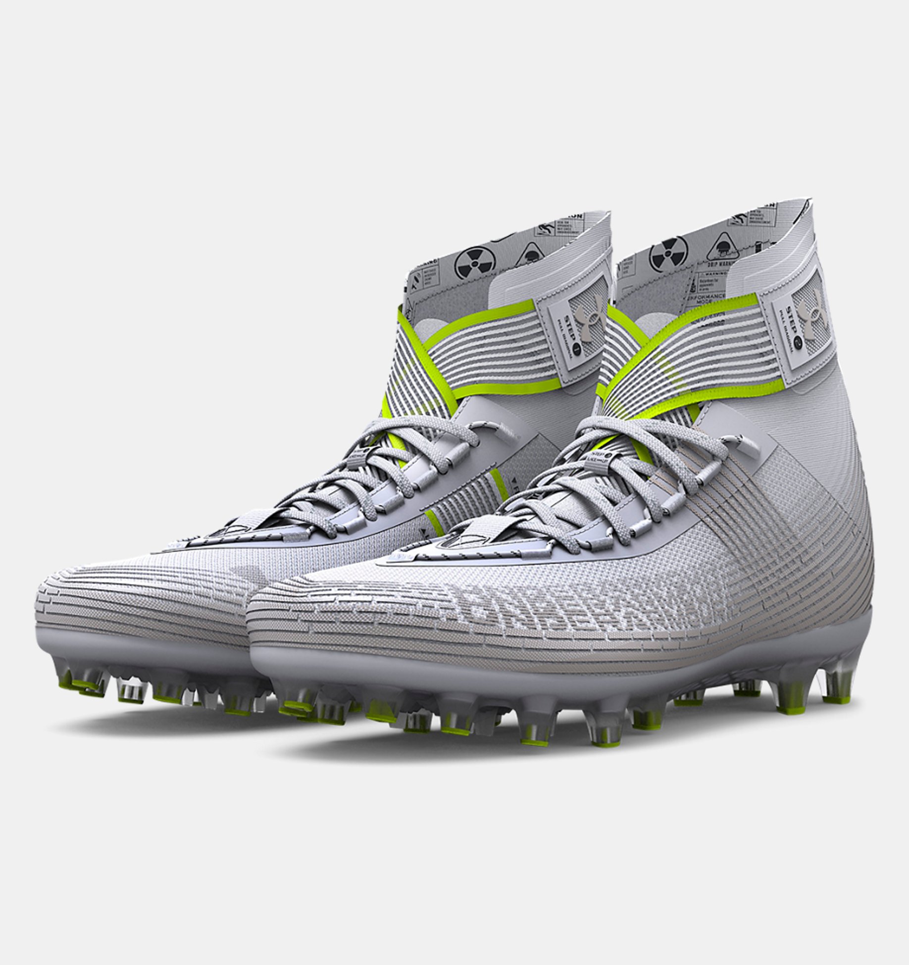 Details about   Under Armour Highlight MC Football Cleats Triple White 3020266-101 